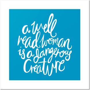 Well Read Woman Quote Posters and Art